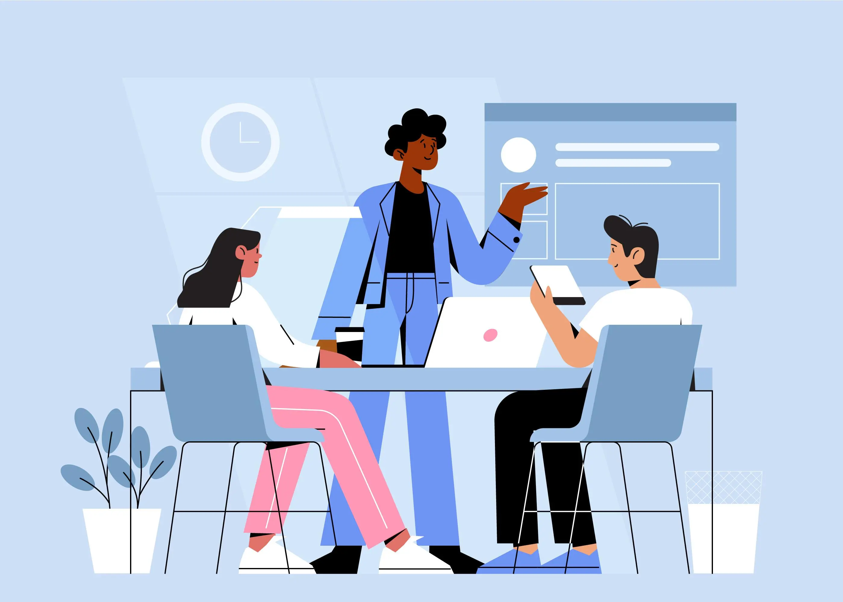 Illustration representing skills development